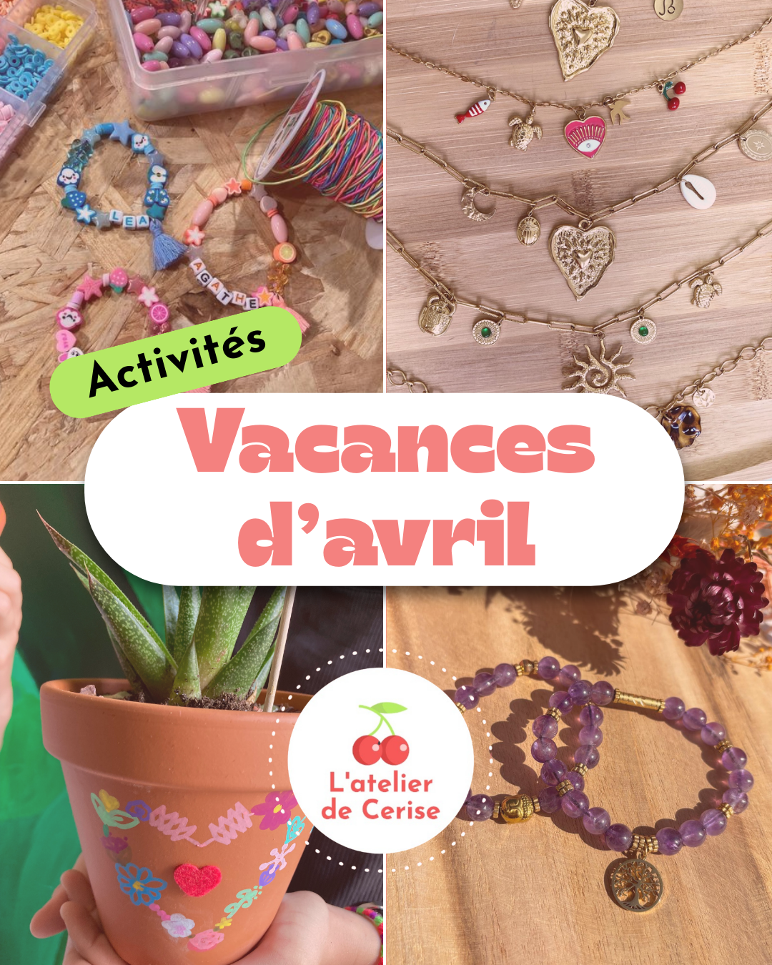 Ateliers - Vacances avril 2026